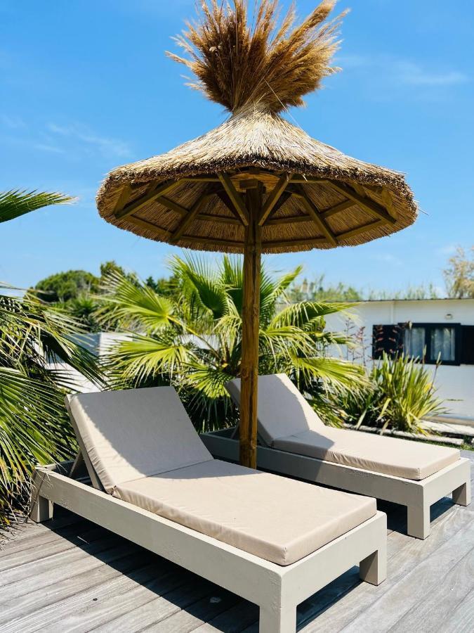 Cabane Le Flamant Avec Jardin, Piscine Et Parking Saintes-Maries-de-La-Mer Exterior foto